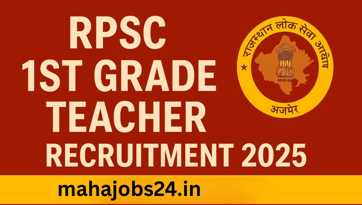 RPSC 1st Grade Teacher Recruitment 2025: Applications started for 3225 posts, apply now